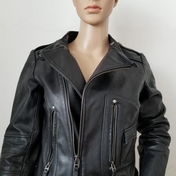 Real Leather Jacket XS - Picture 3 of 10